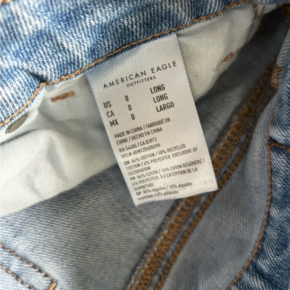 American Eagle Outfitters High Rise Blue Jeans Classic Fit